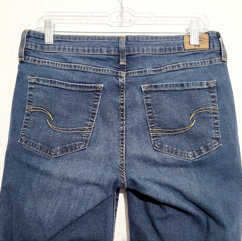Levi's Baby Bump Skinny Maternity Jeans Size Medium Blue Stretch - Picture 4 of 14